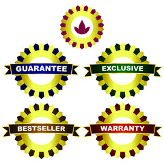 Set of design elements for sale.