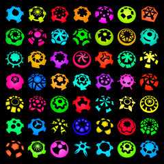 Graphic elements set. Vector illustration.