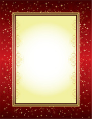 Red and gold frame