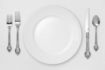 White Place Setting