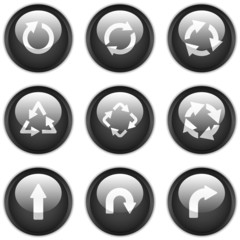 Arrow set vector for web design.