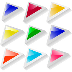 Arrow set vector for web design.