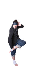 Smiling man isolated on white