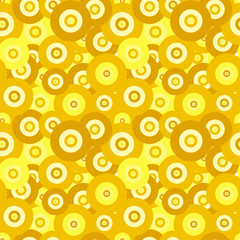 Retro ellipse pattern in fashion trend colors