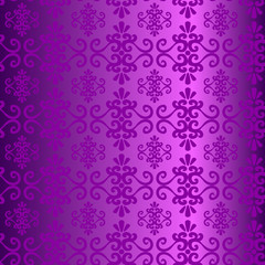 Seamless violet ornament vector pattern