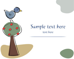 Autumn background - vector illustration