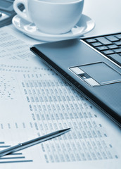 Workplace of the businessman.