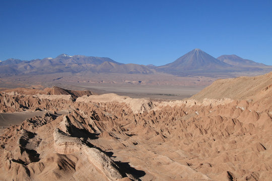 Moon valley near San Pedro de Atacama in North Chile