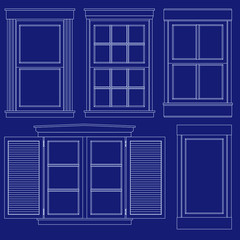 Blueprint window illustrations