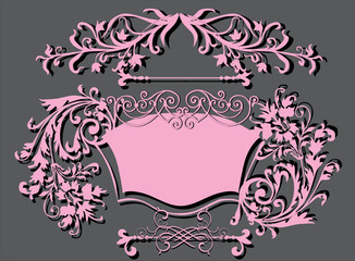 pink blank tablet with curls