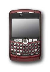 Burgandy PDA with clipping path