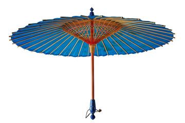 Vintage traditional  chinese-japanese parasol on white © dja65