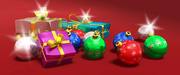 cadeaux et boules de noel 2
