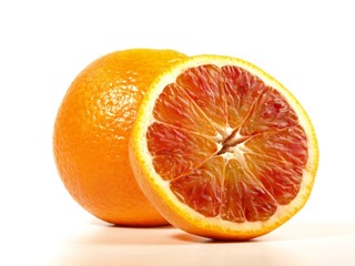 Halbierte Blutorange