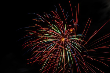 Feuerwerk zu Silvester und Neujahr