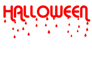 Halloween dripping blood