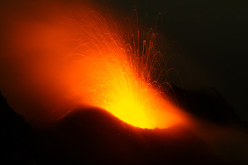 East crater eruption of Stromboli