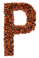 coffe letter P