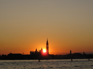 Fototapeta na wymiar Sonnenuntergang Venedig
