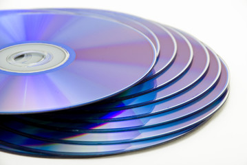 Blank DVD Stacked