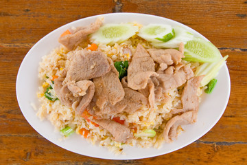 Fried rice with meat