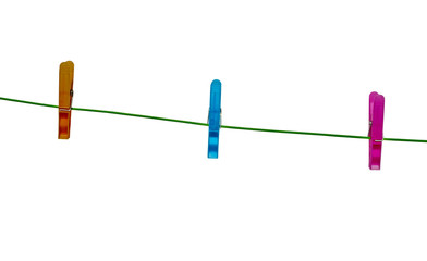 Clothespins on a Clothes Line