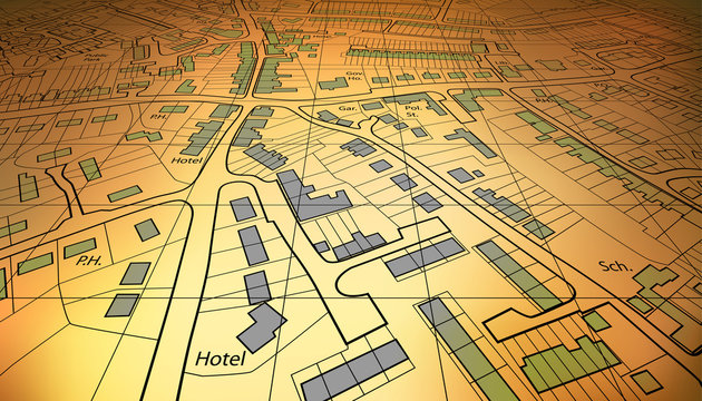 Fototapeta Low map