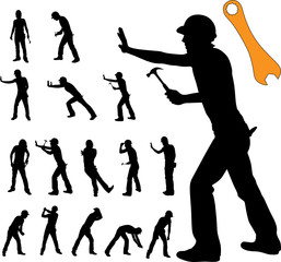 worker silhouette
