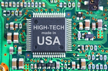 High-Tech made in USA  - Picture of Chip Manufactured in USA