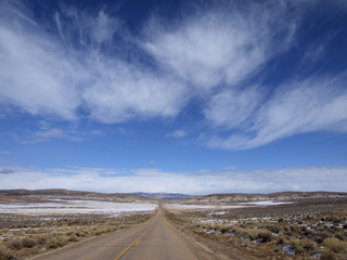Einsame Straße in Colorado