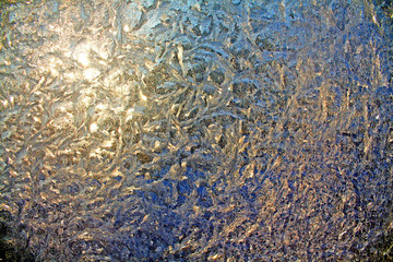 ice on window