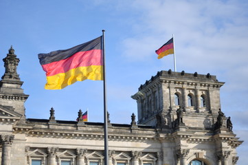 Fototapeta na wymiar Reichstagu w Berlinie