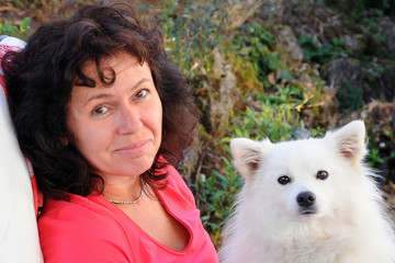 1150a - Frau mit Hund