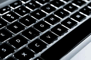 Illuminated Laptop Keyboard