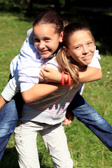 Fototapeta premium piggy back