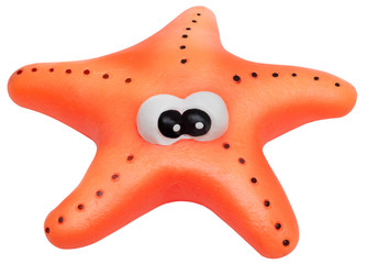 Toy starfish isolated