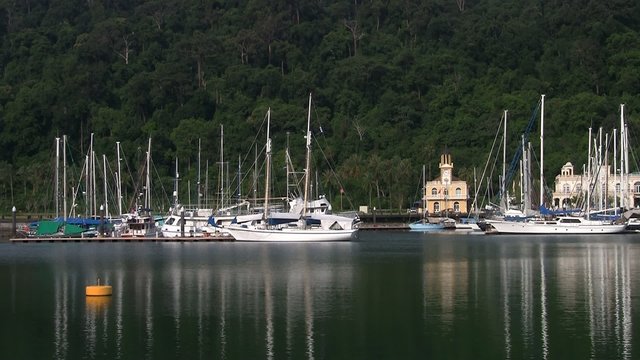au port