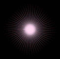 Pink halftone multipod