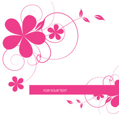 abstract floral background with place for your text