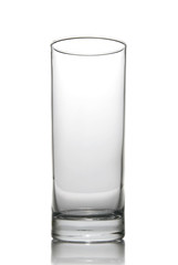 empty glass isolated on white