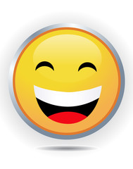 Smiley on white