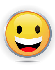 Smiley on white