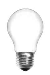 Light bulb isolated on white