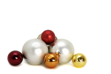 Christmas decoration isolated against a white background