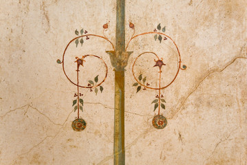 römische Malerei als Hintergrund