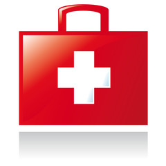 Obraz premium Picto d'une sacoche de médecin