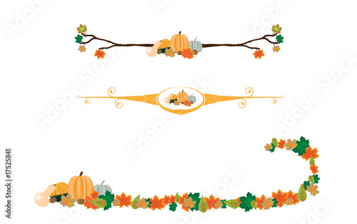 "Autumn borders and dividers" Stock image and royalty-free vector files ...