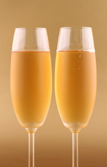 Glasses of champagne