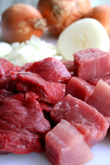 Gulasch-Zubereitung