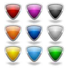 Vektor Buttons triangular blank